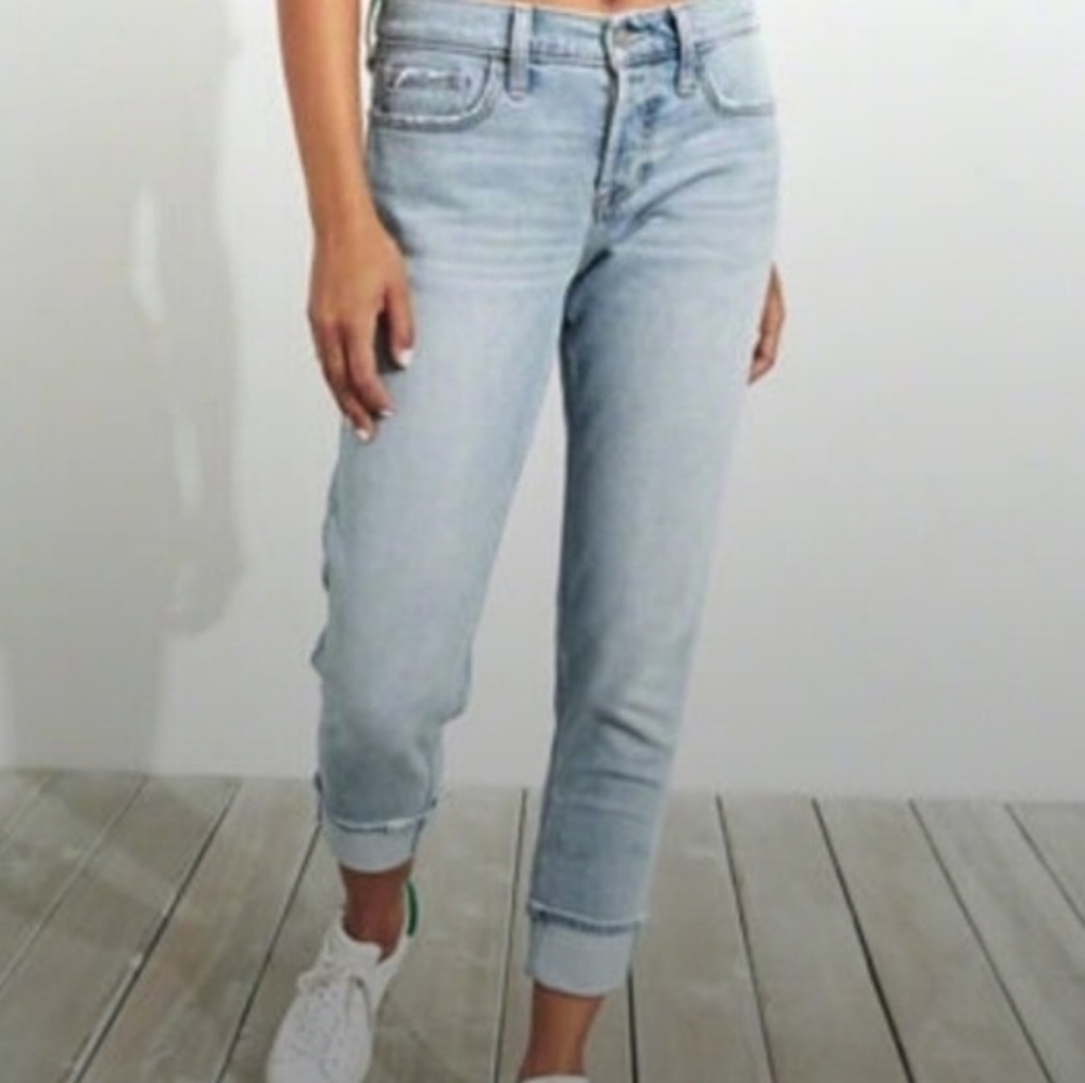 Hollister Light Blue Boyfriend Jeans